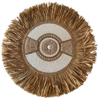 Juju hat raffia wall art